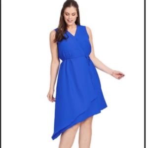 NWOT Donna Ricco Sleeveless Asymmetrical Dress